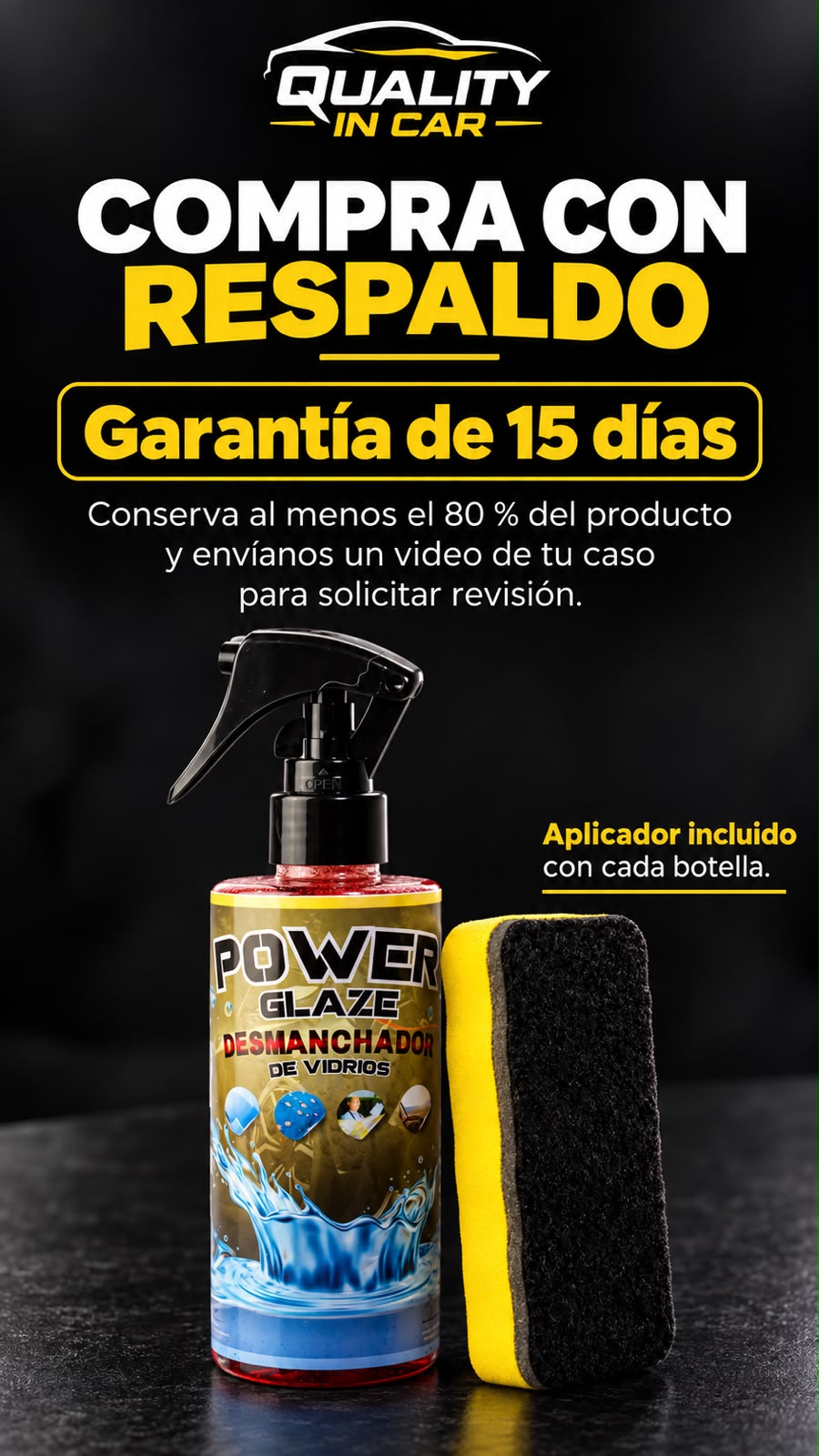 desmanchador de vidrios