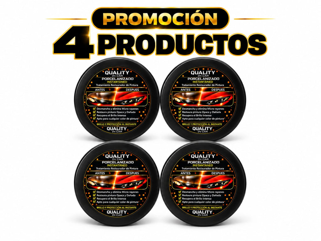 Promoción 4 unidades Porcelanizado Instantáneo