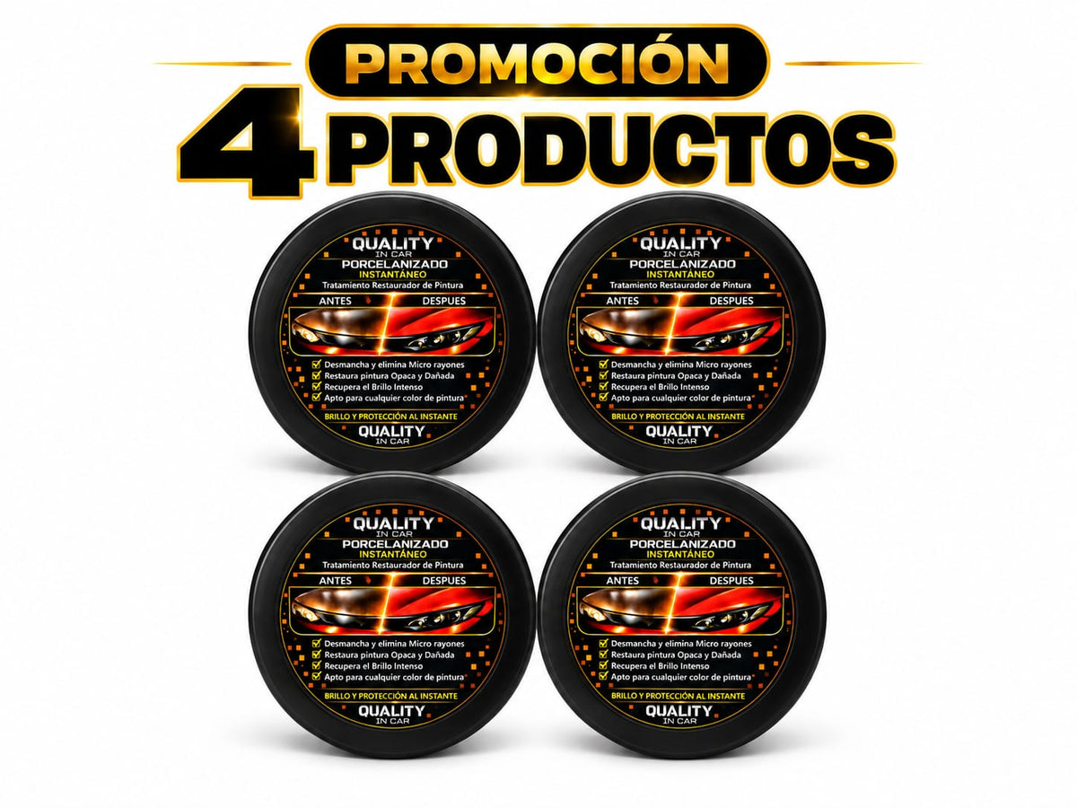 Promoción 4 unidades Porcelanizado Instantáneo